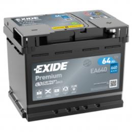 EXIDE  Premium  64Ah  640 En (обр)  EA640 242х175х190