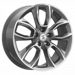 КиК КР001 (18_Kodiaq) 7x18 PCD5x112 ET43 DIA 57.1  Diamond gloss graphite